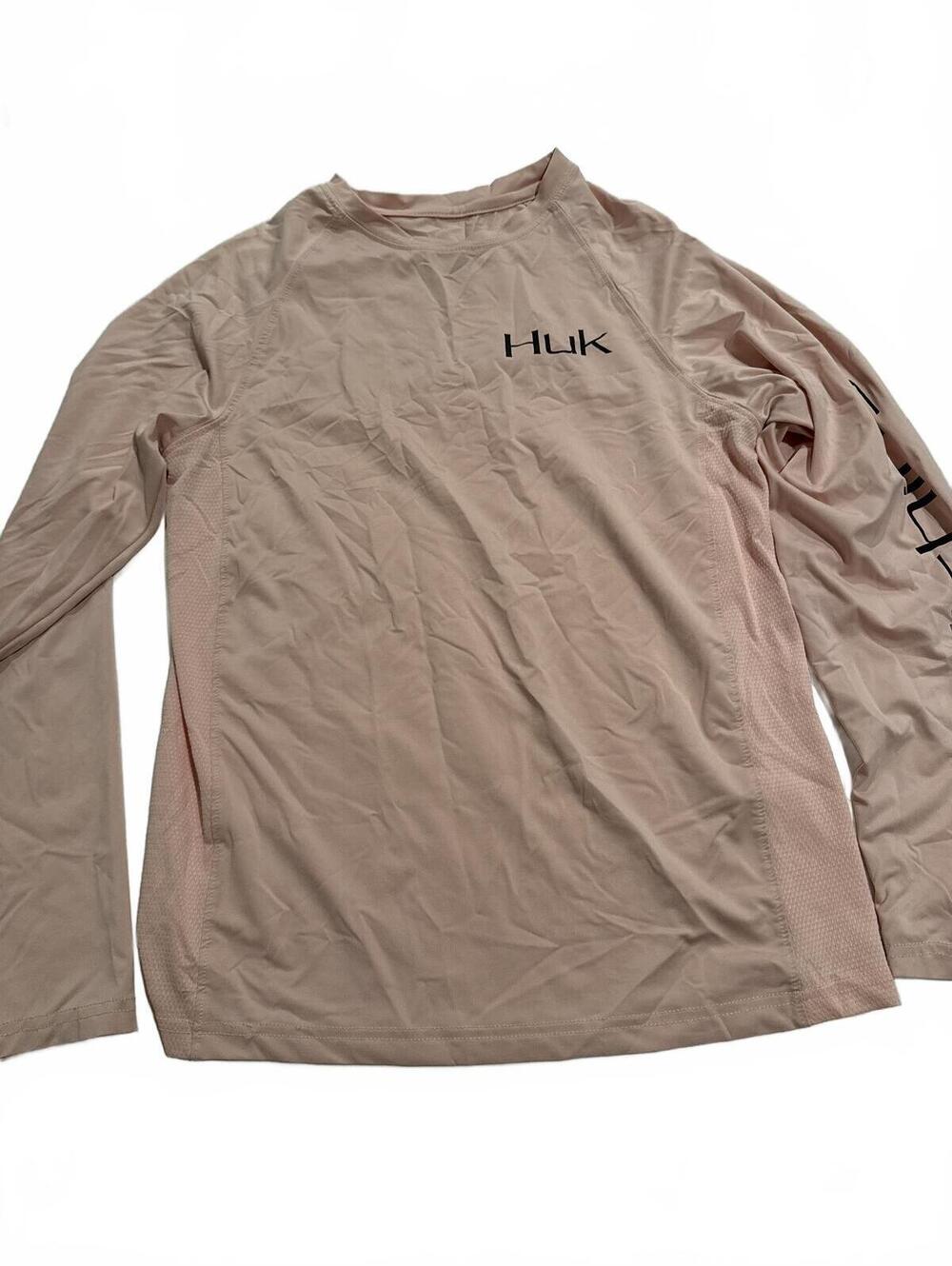 Huk Long Sleeve Tee Pink - Youth Large